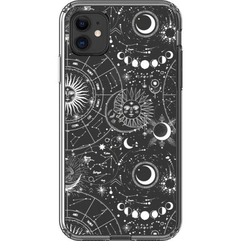 Celestial Zodiac Clear Phone Case for your iPhone 11 exclusively at The Urban Flair