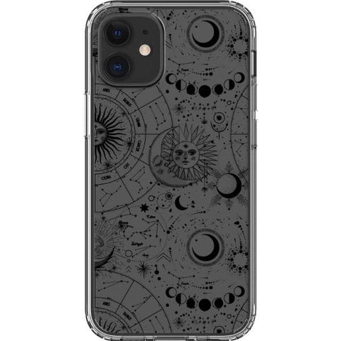 Celestial Zodiac Clear Phone Case for your iPhone 12 Mini exclusively at The Urban Flair