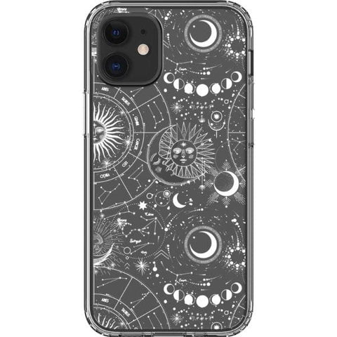 Celestial Zodiac Clear Phone Case for your iPhone 12 Mini exclusively at The Urban Flair
