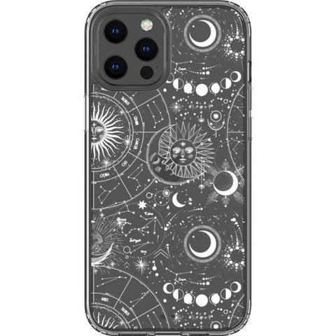 Celestial Zodiac Clear Phone Case for your iPhone 12 Pro Max exclusively at The Urban Flair