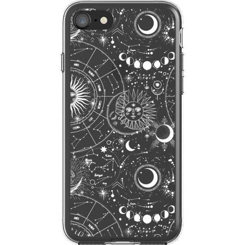 Celestial Zodiac Clear Phone Case for your iPhone 7/8 exclusively at The Urban Flair