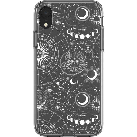 Celestial Zodiac Clear Phone Case for your iPhone XR exclusively at The Urban Flair