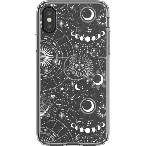 Celestial Zodiac Clear Phone Case for your iPhone X/XS exclusively at The Urban Flair