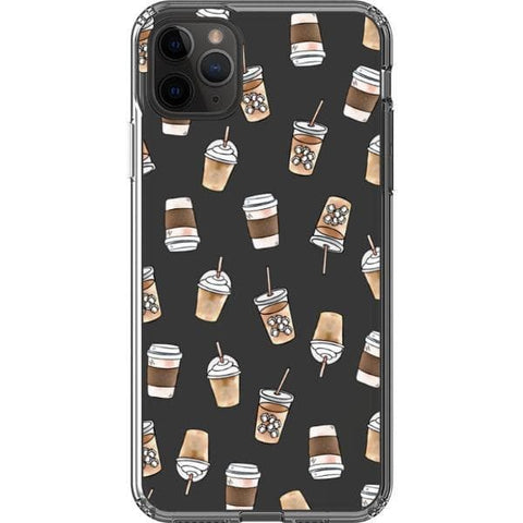 Coffee Cups Clear Phone Case for your iPhone 11 Pro Max exclusively at The Urban Flair