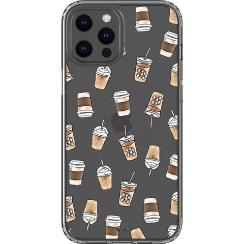 Coffee Cups Clear Phone Case for your iPhone 12 Pro Max exclusively at The Urban Flair