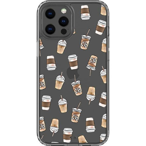 Coffee Cups Clear Phone Case for your iPhone 13 Pro Max exclusively at The Urban Flair