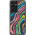 Colorful Abstract Lines Clear Phone Case Galaxy S21 Ultra exclusively offered by The Urban Flair
