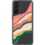 Galaxy S21 Plus Colorful Abstract Stripes Clear Phone Case - The Urban Flair