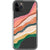 iPhone 11 Pro Colorful Abstract Stripes Clear Phone Case - The Urban Flair