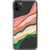 iPhone 11 Pro Max Colorful Abstract Stripes Clear Phone Case - The Urban Flair