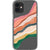 iPhone 12 Mini Colorful Abstract Stripes Clear Phone Case - The Urban Flair
