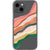 iPhone 13 Mini Colorful Abstract Stripes Clear Phone Case - The Urban Flair