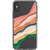 iPhone X/XS Colorful Abstract Stripes Clear Phone Case - The Urban Flair