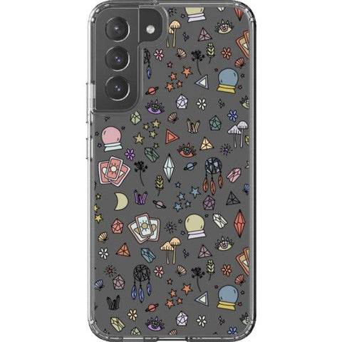 Colorful Mystic Doodles Clear Phone Case Galaxy S22 Plus exclusively offered by The Urban Flair