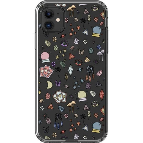 iPhone 11 Colorful Mystic Doodles Clear Phone Case - The Urban Flair