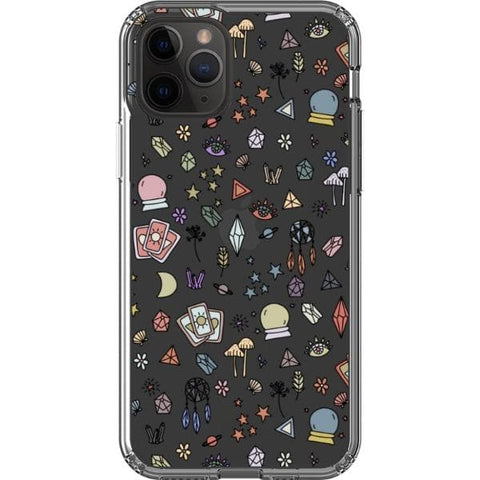 iPhone 11 Pro Colorful Mystic Doodles Clear Phone Case - The Urban Flair