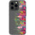 Colorful Spring Wild Flowers Clear Phone Case iPhone 13 Pro exclusively offered by The Urban Flair
