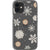 iPhone 12 Mini Cream Snowflakes Clear Phone Case - The Urban Flair