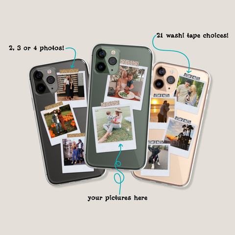 Custom Photos Clear Phone Case exclusively offered by The Urban Flair