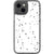iPhone 13 Mini White Cut Out Stars Clear Phone Cases - The Urban Flair