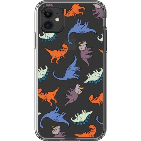 Cute Dinosaur Clear Phone Case for your iPhone 11 exclusively at The Urban Flair
