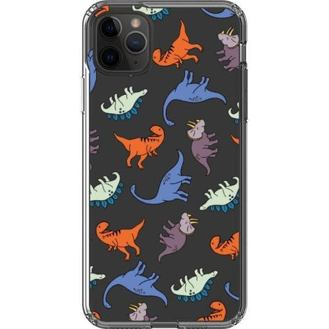 Cute Dinosaur Clear Phone Case for your iPhone 11 Pro Max exclusively at The Urban Flair
