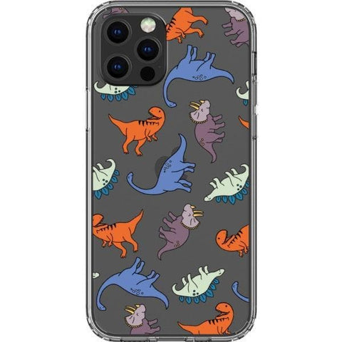 Cute Dinosaur Clear Phone Case for your iPhone 12 Pro exclusively at The Urban Flair