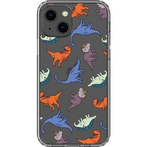 Cute Dinosaur Clear Phone Case for your iPhone 13 exclusively at The Urban Flair