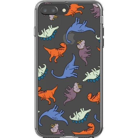 Cute Dinosaur Clear Phone Case for your iPhone 7 Plus/8 Plus exclusively at The Urban Flair