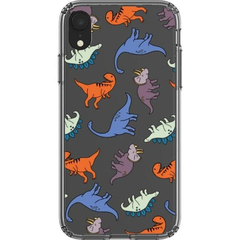 Cute Dinosaur Clear Phone Case for your iPhone XR exclusively at The Urban Flair