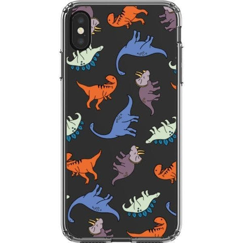Cute Dinosaur Clear Phone Case for your iPhone XS Max exclusively at The Urban Flair