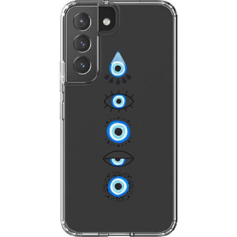 Cute Evil Eyes Clear Phone Case Galaxy S22 exclusively offered by The Urban Flair
