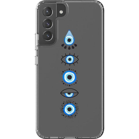 Cute Evil Eyes Clear Phone Case Galaxy S22 Plus exclusively offered by The Urban Flair