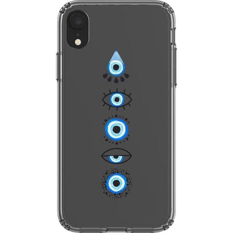 iPhone XS Max Cute Evil Eyes Clear Phone Case - The Urban Flair