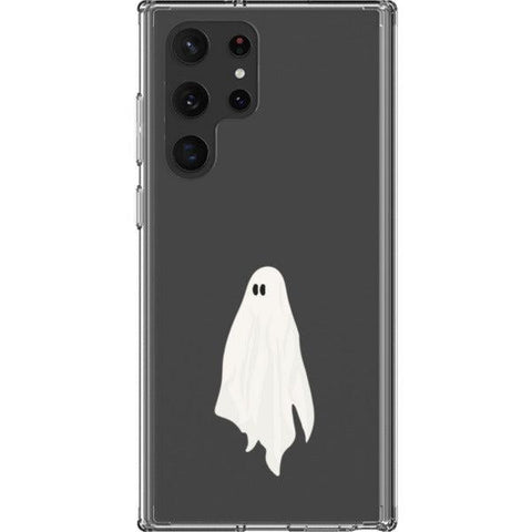 Cute Minimal Ghost Clear Phone Case Galaxy S22 Ultra exclusively offered by The Urban Flair