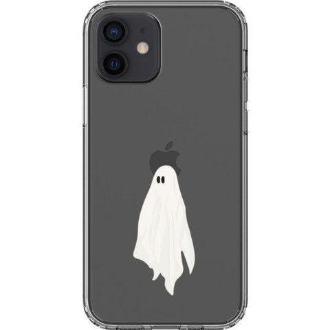 Cute Minimal Ghost Clear Phone Case iPhone 12 exclusively offered by The Urban Flair