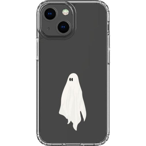 Cute Minimal Ghost Clear Phone Case iPhone 13 Mini exclusively offered by The Urban Flair