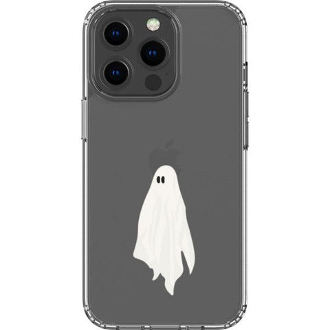 Cute Minimal Ghost Clear Phone Case iPhone 13 Pro exclusively offered by The Urban Flair