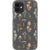 iPhone 12 Mini Cute Neutral Mushrooms Clear Phone Case - The Urban Flair