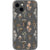 iPhone 13 Cute Neutral Mushrooms Clear Phone Case - The Urban Flair