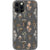 iPhone 13 Pro Cute Neutral Mushrooms Clear Phone Case - The Urban Flair