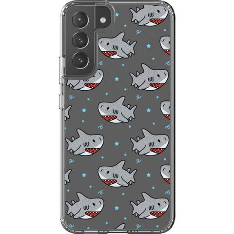 Cute Shark Clear Phone Case for your Galaxy S22 Plus exclusively at The Urban Flair