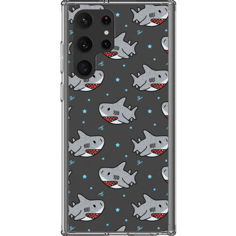 Cute Shark Clear Phone Case for your Galaxy S22 Ultra exclusively at The Urban Flair