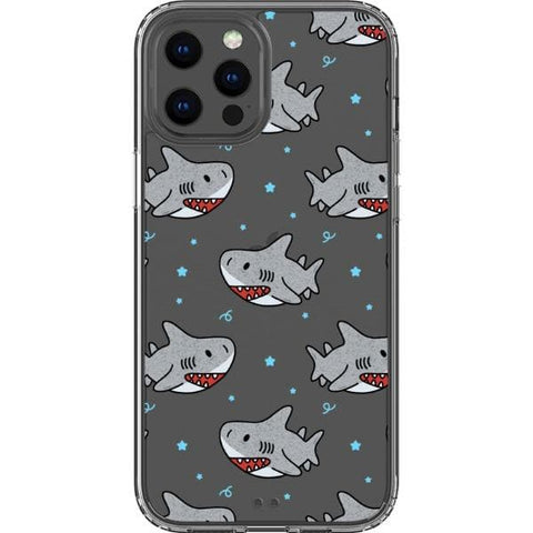 Cute Shark Clear Phone Case for your iPhone 12 Pro Max exclusively at The Urban Flair