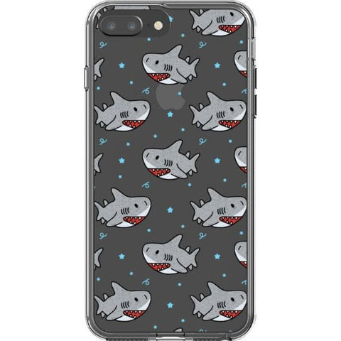 Cute Shark Clear Phone Case for your iPhone 7 Plus/8 Plus exclusively at The Urban Flair