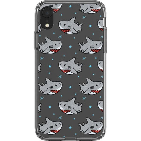Cute Shark Clear Phone Case for your iPhone XR exclusively at The Urban Flair