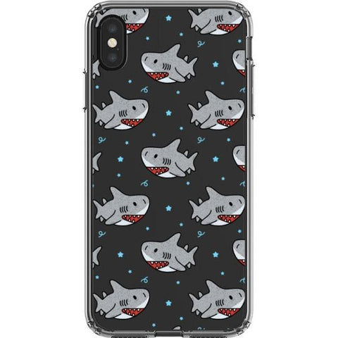 Cute Shark Clear Phone Case for your iPhone XS Max exclusively at The Urban Flair