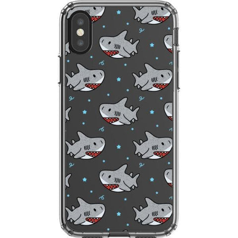 Cute Shark Clear Phone Case for your iPhone X/XS exclusively at The Urban Flair