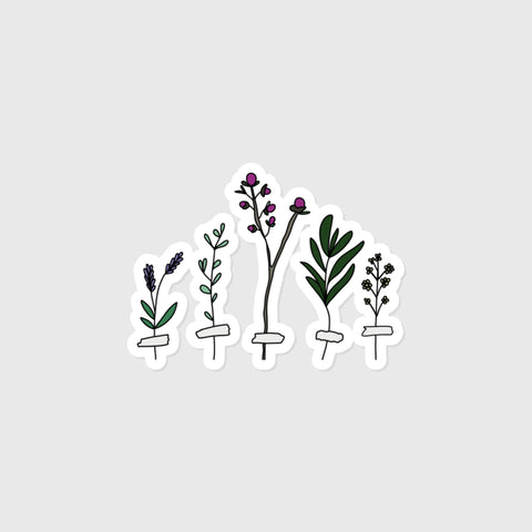 Line Art Illustration Vinyl Waterproof Stickers (Pick A Single Sticker Design)