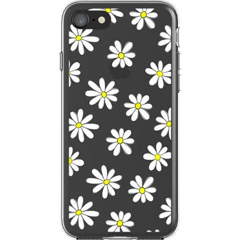 Daisy Doodles Clear Phone Case for your iPhone SE (2020/2022) exclusively at The Urban Flair